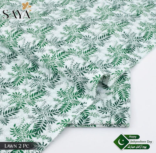 2 Pcs Women's Unstitched Printed Suit