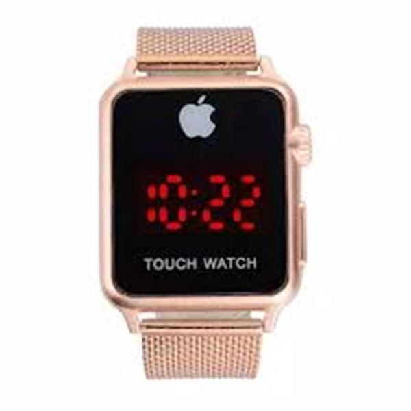Unisex Digital Display Watch - 1 Pc Stainless Steel, Battery Operated, Water Resistant